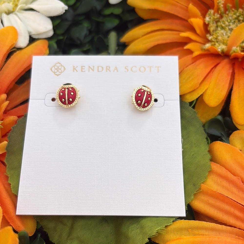 Kendra Scott Ladybug Stud Earrings